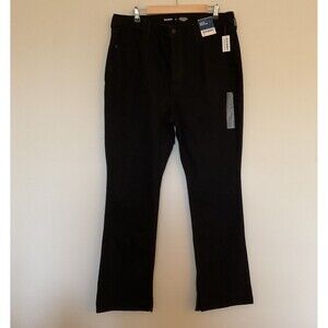 Old Navy 16 Black Extrs High Rise Kicker Boot Cut Jeans Secret Smooth Pockets